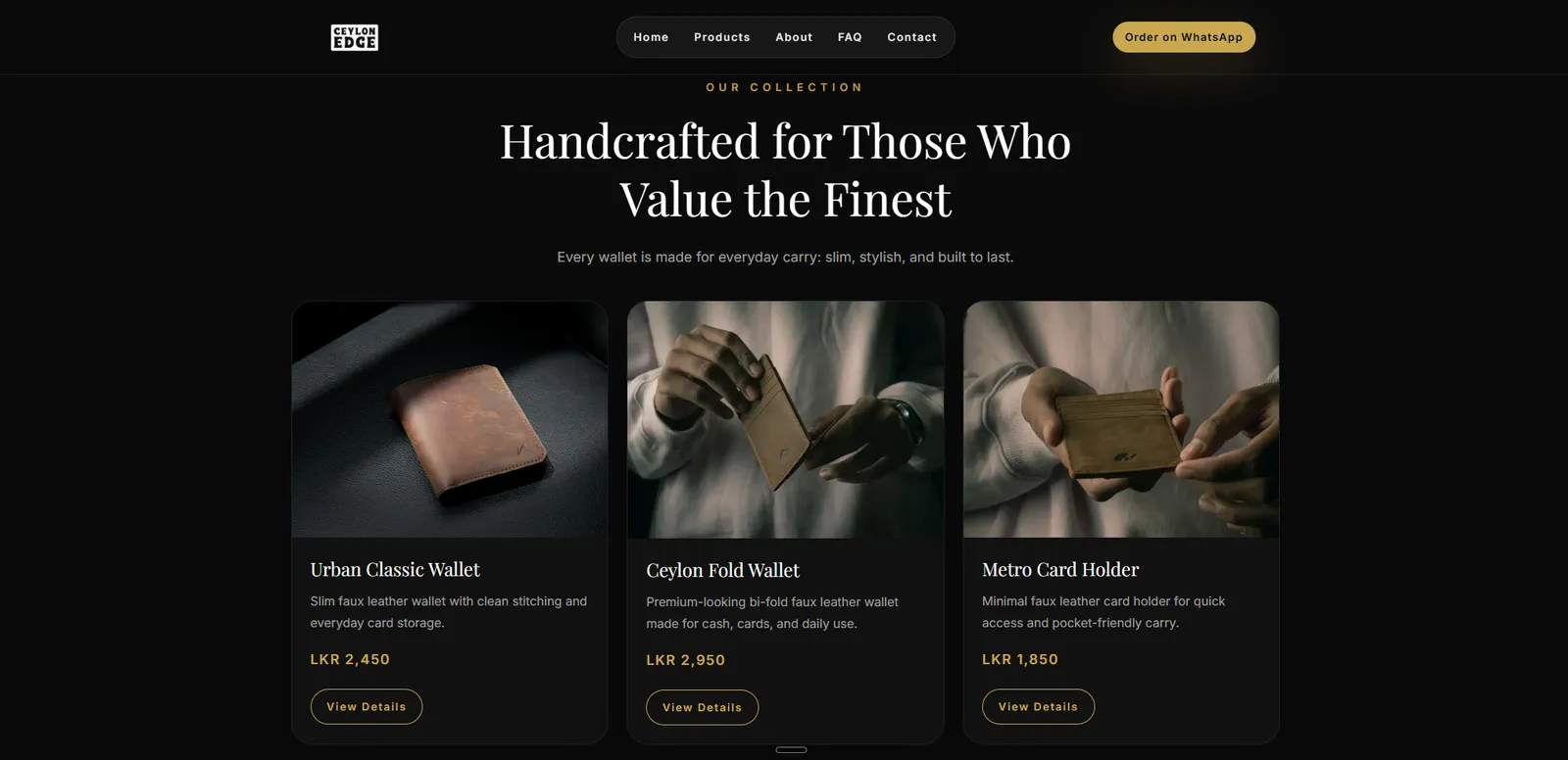 Ceylon Edge Wallets